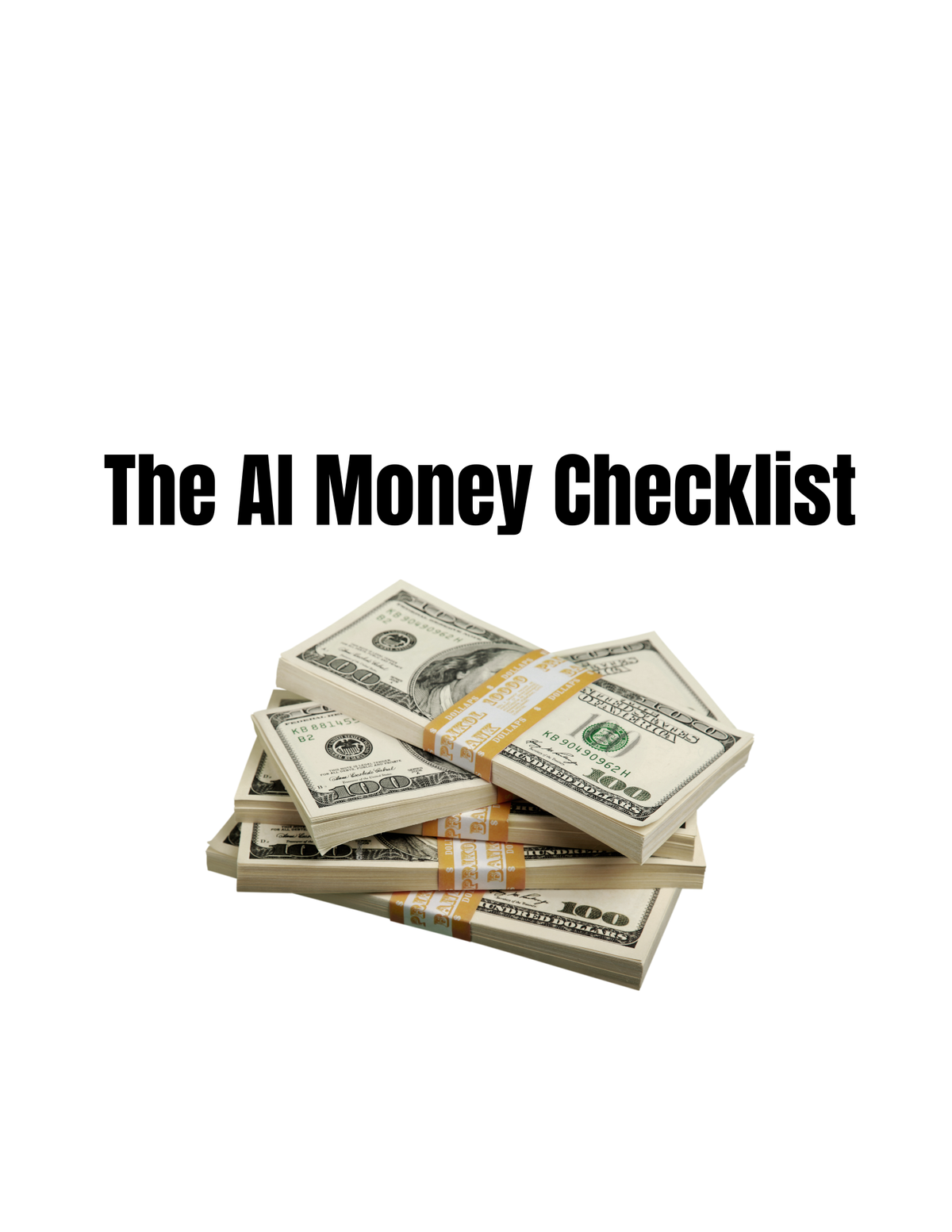 The AI Money Checklist